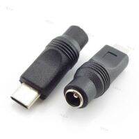 DC 5.5x2.1mm Power Adapter Converter to Type-C USB Male Female Jack Connector Adapter for Laptop Notebook Computer PC YB1TH