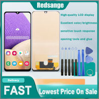 LCD จอ TFT Redsange สำหรับ Samsung Galaxy A32 4G SM-A325F A325F จอแสดงผล LCD แบบสัมผัสหน้าจอประกอบ Digitizer พร้อมกรอบหน้าจอ LCD เปลี่ยนกระจกกันรอยดิจิตอลสัมผัสสำหรับ Samsung A32 4G A325 LCD