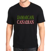 เสื้อยืดแขนสั้นพิมพ์ลาย Jamaican Canadian แฟชั่นผู้ชาย J4PK