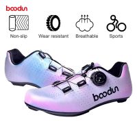 BOODUN Cycling Shoes Woman Cycling Locking Shoes Non-slip Racing Road Bike High Precision Nylon Sole Bike Shoes