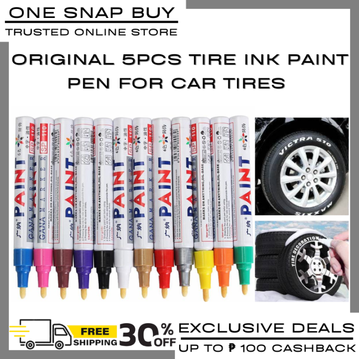 Tire Ink, Paint Pen for Car Tires, Permanent and Waterproof