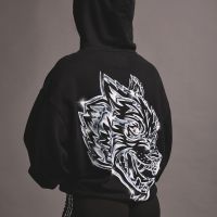 Darc ผู้หญิง Hoodie ผู้ชาย Wolf Pullovers ออกกำลังกายยิมฟิตเนสเพาะกายกีฬาขนาดใหญ่ใหม่ใน Hoodies