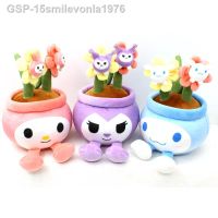 Enza □ 15smilevonla1976ญี่ปุ่น Pequena Flor Em Vaso De Brinquedo Pelúcia Para Crianças Sanrio Kuromi Minaçha Boneca Melodia Figuras Figurão Anime Presente Férias Pcs