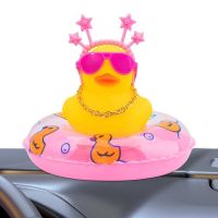 ❃๑ Car Dashboard Ornament Squeak Rubber Ducks Car Pendant Multipurpose Us Cartoon Pendant High Quality Rubber Car Accessories