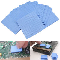 Shyli 100Pcs 10*10*0.5มม.แผ่นความร้อน GPU CPU ระบายความร้อนด้วยฮีทซิงค์ Conductive แผ่นซิลิโคน