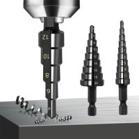 【2023】 Nitrogen Coated HSS Straight Groove Step Drill Bit 3-12Mm 4-12Mm 4-20Mm Hole Cutter Wood Metal Hole Cutter Core Drill Tool ！