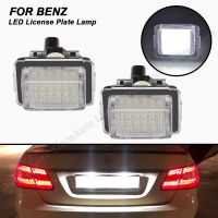 ไฟส่องป้ายทะเบียนรถ2ชิ้น12V สำหรับ Benz C-Class W205 C204 W204 S204 W221 W222 W212 E-Class C207 S212ไฟป้ายทะเบียน LED A207