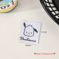 New Production? Sanrio สติกเกอร์โลหะลายการ์ตูนน่ารัก Cinnamoroll Kuromi เมโลดี้ตกแต่งถ้วยน้ำสเก็ตบอร์ดโทรศัพท์มือถือสติกเกอร์กันน้ำ