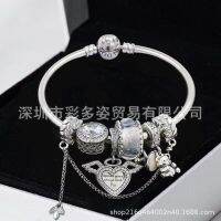 （HOT) Van Di Meng Angel celet Set Bronze Bear Dream Catching Bell celet Simple Heart-shaped