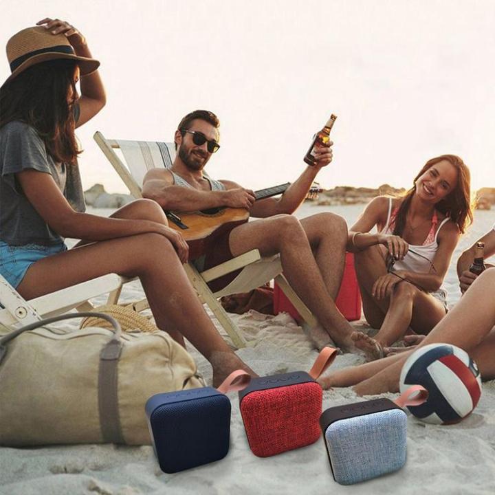 mini-wireless-speaker-fabric-pattern-subwoofer-music-player-speaker-with-multiple-playback-modes-and-long-lasting-playtime-compatible-with-most-smart-systems-adaptable