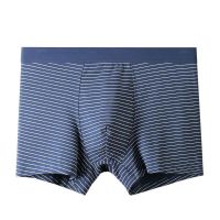 MUJI MUJI Japans MUJI underwear mens striped modal mid-waist boxer briefs comfortable loose and breathable boxer shorts with toe head