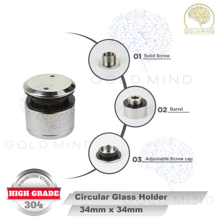 Stainless Steel 304 Glass Standoff Advertising Sign Board Mounting Bolt