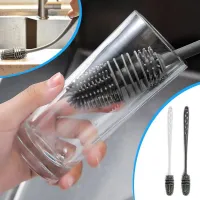 New Silicone Cup Brush Milk Bottle Cleaning Brush Long Handle Water Bottles Cleaner Wine Glass Bottle Glass Cup Cleaning Brush Cleaning Tools