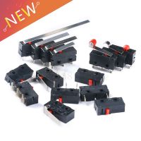 5Pcs Mini Micro Limit Switch NO NC 3 Pins PCB Terminals SPDT 5A 125V 250V 29mm Roller Arc lever Snap Action Push Microswitches