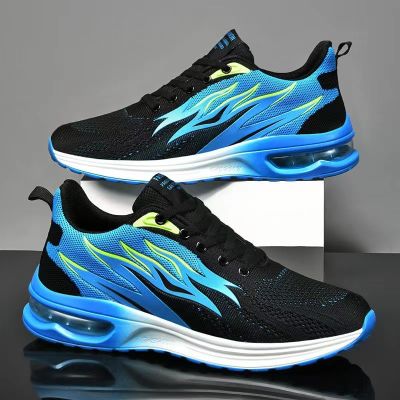 Men Shoes Lace-Up Men Sneakers Breathable Casual Sports Shoes Man Outdoor Running Shoes Fashion No Slip Mesh Sneaker Male