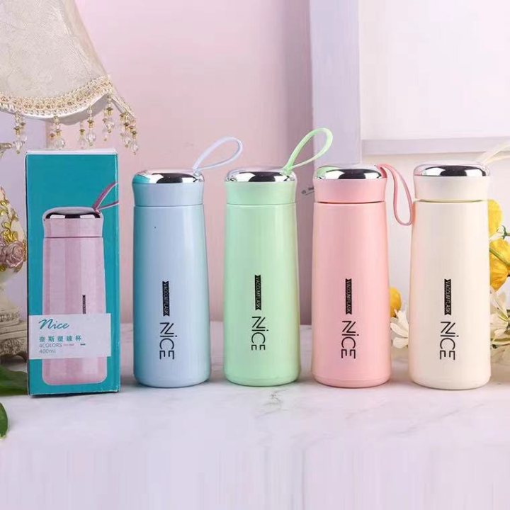 Kaisa Villa 400ML Nice Glass Water Bottle For Hot and Cold Water ...