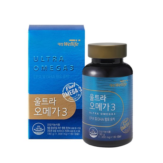 Viên uống ultra omega 3 daesang wellife 3 180g 180  180 viên - ảnh sản phẩm 4