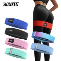 AOLIKES สายรัดสะโพกแบบ Unisex,ออกกำลังกายสายยืดมีแรงต้านวงกลมรอบสำหรับขาต้นขา Glute Butt Squat Design ไม่ลื่น