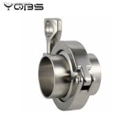 ↂ❒ YQBS Triclamp SS Sanitary Flange Pipe Weld Welding Ferrule Tri Clamp PTFE or Silicone Gasket Stainless Steel SUS SS 304