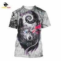 (All sizes are in stock)   Retro Mens T-shirt 3D Animal Print T-shirt Summer Hip Hop Top Large Short Sleeve T-shirt Mens Street Clothing  (You can customize the name and pattern for free)