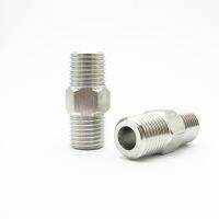 1/8 1/4 3/8 1/2 3/4 1 NPT Male Thread 304 Stainless Steel Hex Nipple High Pressure Resistant Pipe Fitting Connector