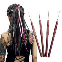 【CW】4pcsset High Quality Plastic Handle Dreadlock Crochet Needles Beauty Hook Hair Accessories Needle Micro Yarn Sewing Tools