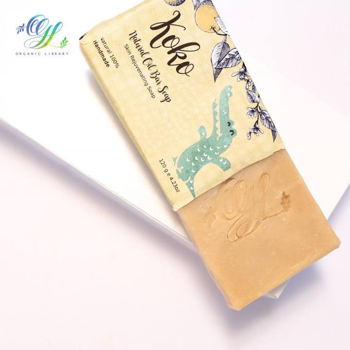 ogl-organic-library-สบู่น้ำมันธรรมชาติ-โคโค่-koko-natural-oil-bar-soap-120g