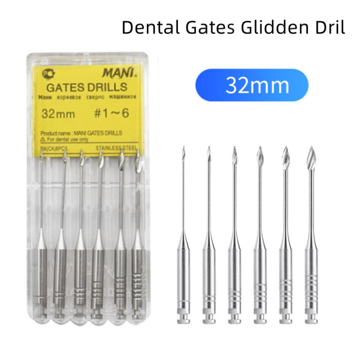 dental-endodontic-files-reamers-dental-drills-glidden-endo-dental-gates-glidden-drill-root-canal-enlargement-file-g-drill-32mm