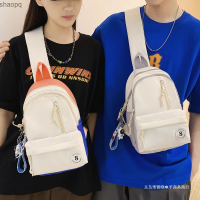 กระเป๋าพาดลำตัวสำหรับผู้หญิงคู่รักสีสองแบบกลุ่มเล็กๆแฟชั่น2023กระเป๋าคาดหน้าอกสไตล์ตามท้องถนนสีสำหรับฤดูร้อนและของชั้นดีสำหรับฤดูร้อน
