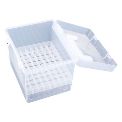 80 Slot Plastic Carrying Marker Case Holder Storage Organizer Box for Paint Sketch Markers-Fits for Markers Pen from 15mm