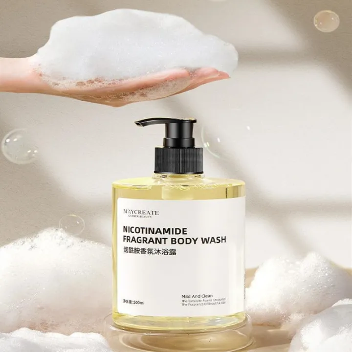 Niacinamide fragrance shower gel 500ml shower milk lasting fragrance