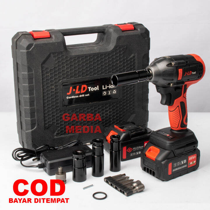 JLD CORDLESS IMPACT WRENCH BRUSHLESS / MESIN IMPACT PEMBUKA BAUT