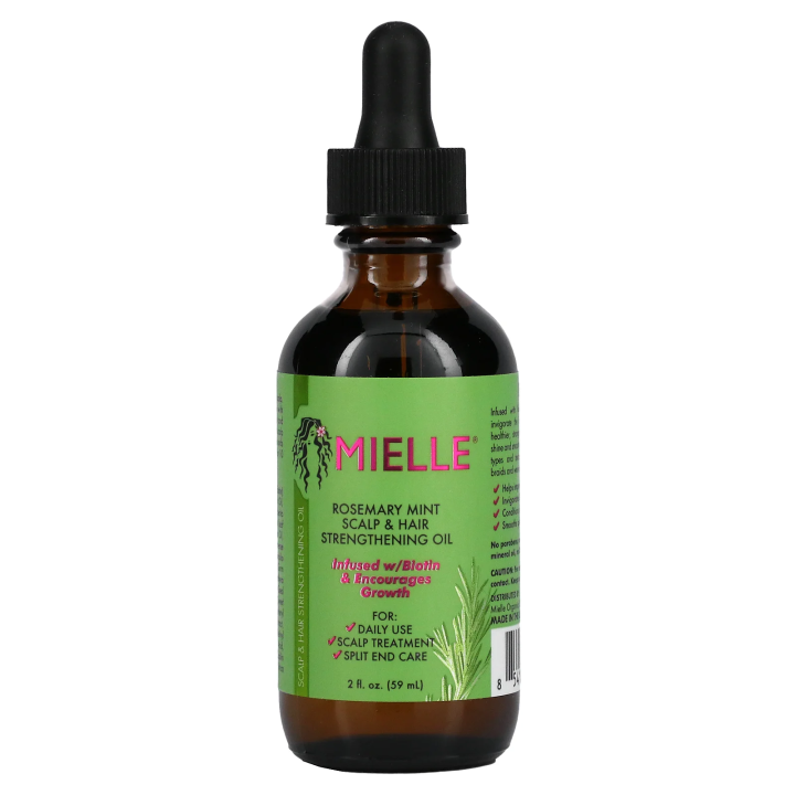 Mielle, Scalp & Hair Strengthening Oil, Rosemary Mint, 2 fl oz (59 ml