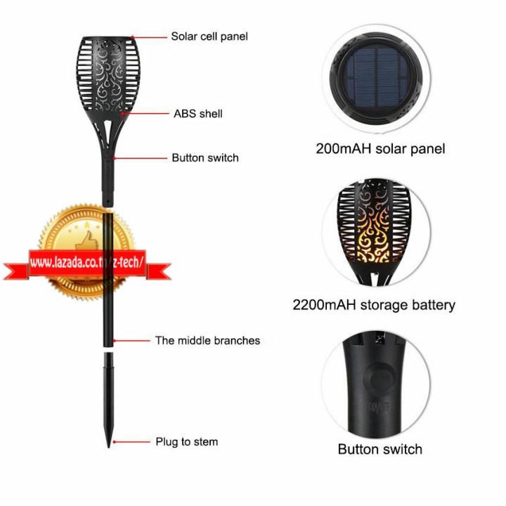 solar-garden-light-lamp-96led-โคมไฟสนามหญ้าโซล่าเซลล์