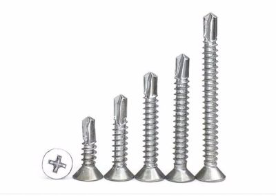 30-50pcs 410SS M3.5 Flat Head Drilling Screw Phillips Self Drilling Screw Countersunk Self Tapping Screw M3.5x13/16/19/25/32mm