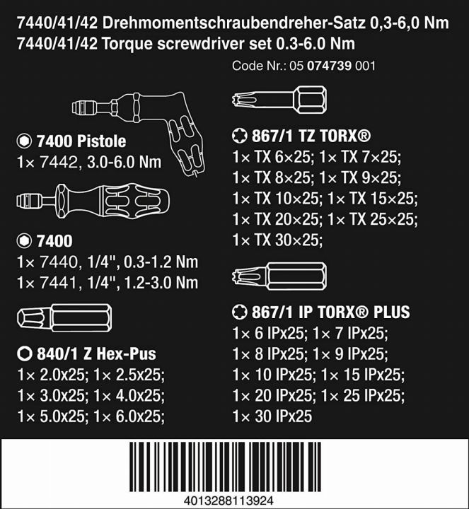 wera-5074739001-kraftform-7440-41-42-torque-screwdriver-0-3-6-0-nm-and-bit-set-27-piece