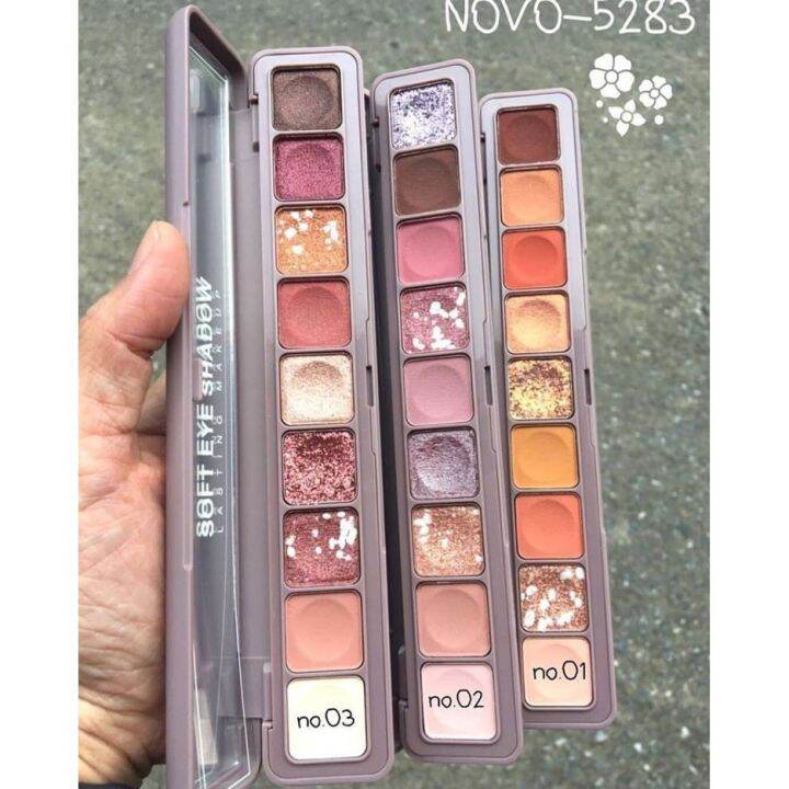 novo-soft-eye-shadow-อายแชโดว์แถวยาว-9-เฉด