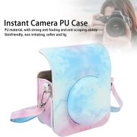 [Zeberdany] Mini Instant Camera Protective Bag PU Camera Case With Adjustable Shoulder Strap For Fujifilm Instax Mini 12 Camera