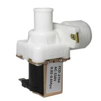 3/4" Water Inlet Electric Solenoid Valve AC 220V 110V DC 12V 24V N/C 0.02 to 0.8mpa - Right Angle Thread for Washing Machine Valves