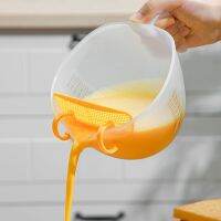 Washing rice artifact washing fruit washing basin draining basket kitchen rice sieve egg cup bowl colander measuring cup filter