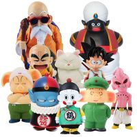 ดราก้อนบอล15-22ซม. Z Sson Goku Buu Uron Oolong Tenshinhan Picollo Daimao Mr.popo Q ผู้เฒ่าเต่าตุ๊กตาขยับแขนขาได้ของขวัญของเล่นแบบจำลอง