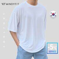 Ready❤ Coolfort Windyfit Mens Oversized Tee Men Korean Casual Ice Silk T-shirt Short Sleeve T-shirts