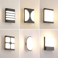 LED Outdoor Wall Lights IP65 Waterproof Modern Outside Garden Balcony Light Courtyard Exterior Wall Lamp Fixtures Sconce AC220V