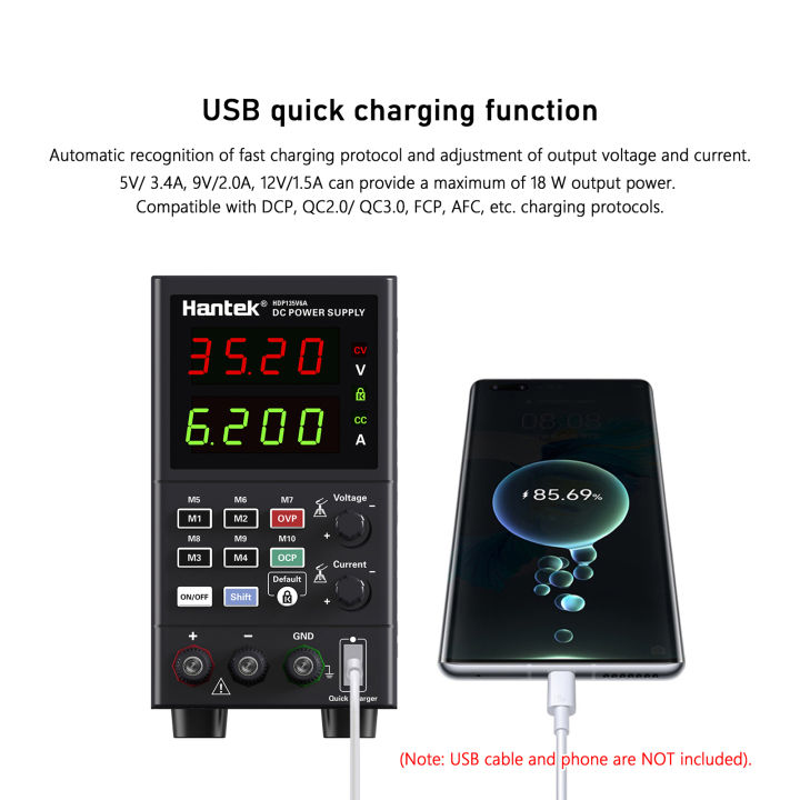 kkmoon-hantek-hdp135v6a-ม้านั่งดิจิตอล-dc-power-supply-variable-35v-6a-adjustable-switching-regulated-power-supply-cv-cc-with-data-storage-on-off-output-usb-quick-charge-pc-software-control-encoder-ad