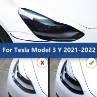 Front Headlamp Car Styling Sticker For Tesla Model 3 /Y 2021 2022 Headlamps Sticker Headlights Protector Film Accessories