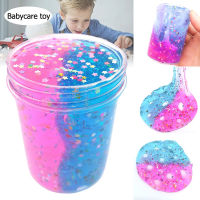 1 Pcs สไลม์น้ำผึ้ง โคลนสไลม์ไฟ DIY เมือกนุ่มของเล่น Rainbow Slime ดินน้ำมัน ของเล่นคลายบีบ สลามสีพาสเทล