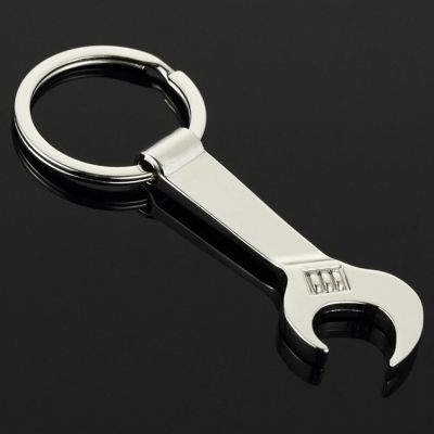 【⊕Good quality⊕】 liuaihong กุญแจเลื่อนพวงกุญแจโลหะพวงกุญแจเบียร์ประแจขนาดเล็กเครื่องมือช่างที่เปิดขวดเป็นมิตรกับสิ่งแวดล้อม