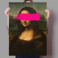 ภาพวาดน้ำมันศิลปะผนังห้องน้ำแสนสนุกการพิมพ์ลาย Mona Lisa ห้องน้ำกระดาษโปสเตอร์ตกแต่งบ้านภาพจิตรกรรมฝาผนังแบบนอร์ดิกห้องนั่งเล่นพิมพ์ผ้าใบจิตรกรรมฝาผนัง A238102ไร้กรอบหรือกรอบด้านใน