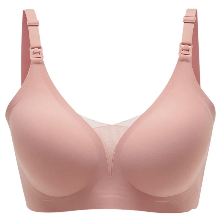 lily-maternity-bra-รุ่น-mesh-บราให้นมไร้โครง-ไร้ตะเข็บ-รุ่นตาข่าย-ผ้านิ่ม-ยืดหยุ่น-ใส่สบาย-ไม่ระคายเคือง-บราคุณแม่-บราให้นม-เสื้อในให้นม