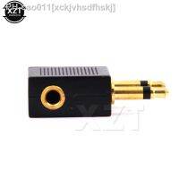 New Gold Nickel plated Air Plane 3.5mm Airplane Airline Headphone Mono Audio Converter Travel Jack Plug Splitter Adapter